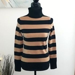 French Connection Striped Turtleneck Sweater
